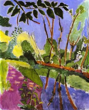  fauvism Oil Painting - The Bank Fauvism